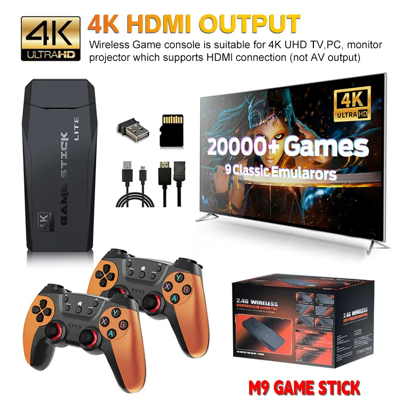 Wireless retro game console, new collection, 4G, nostalgia