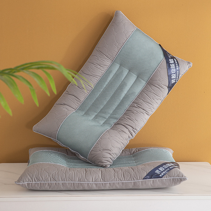 전면 면결명자 기능성 베개 (회색) 1개입