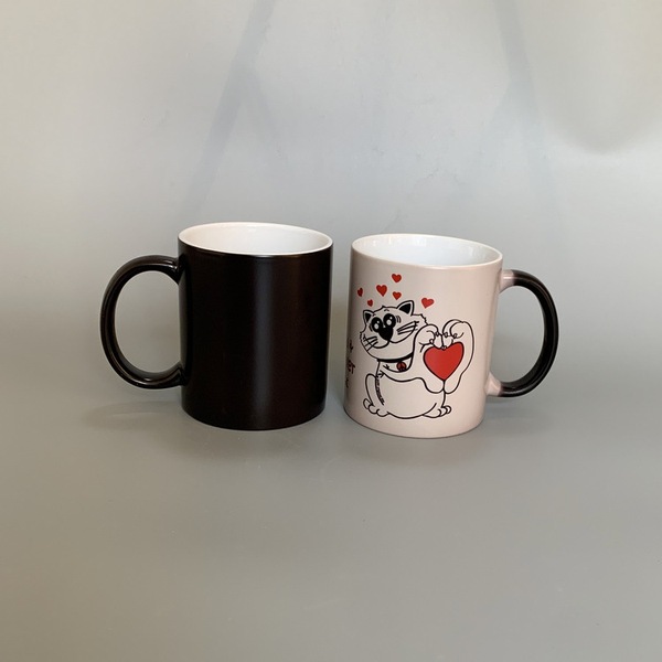 Dye-sublimation color-changing cup ceramic cup Thermal transfer…