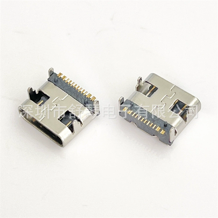 [Duo many styles for plug-in boards] USB 3.16P patch is easy to pass 3A vertical 10.0Type-C материнская платa