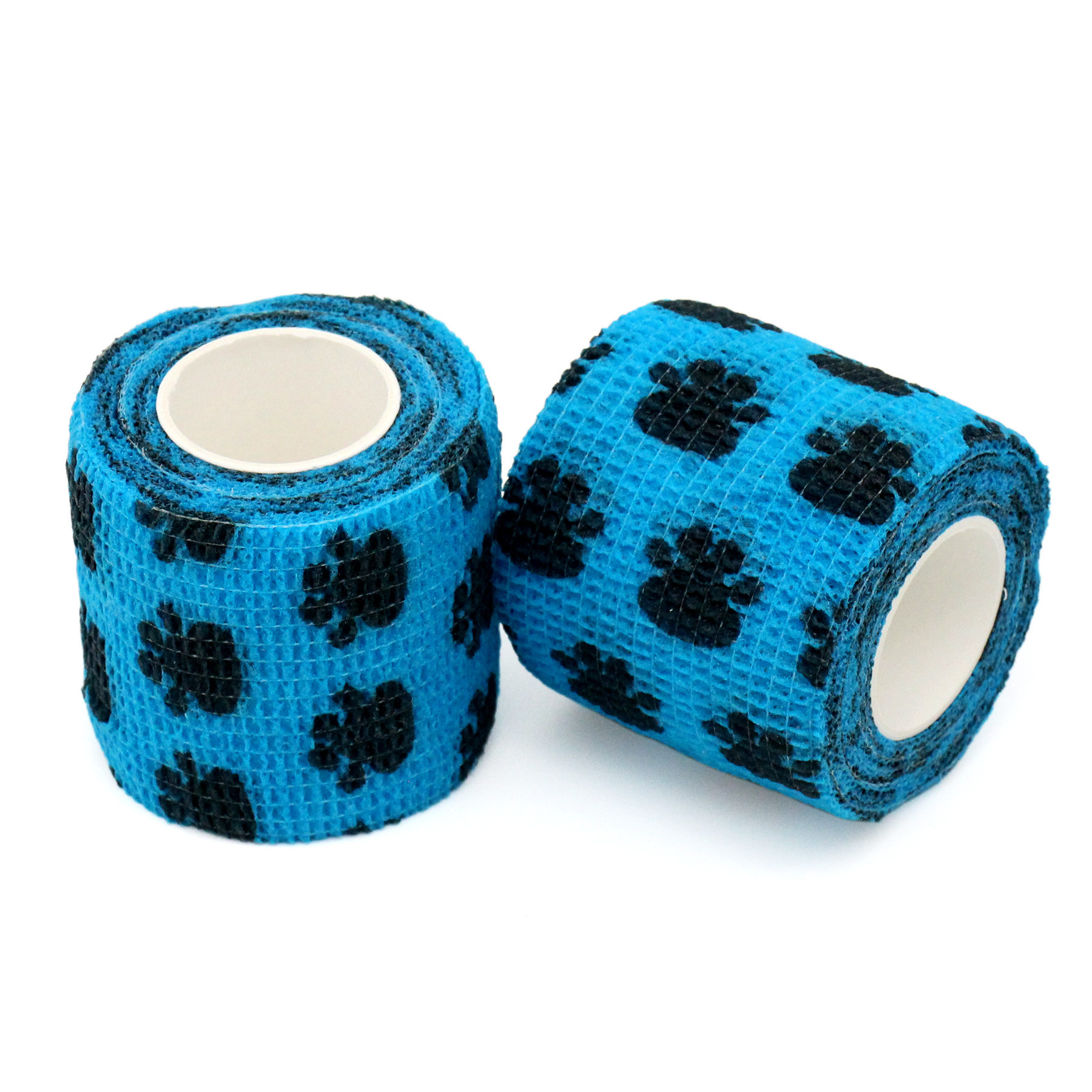 Huellas de calabazas azul claro