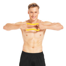 【现货批发】TPE瑜伽环硬皮纹磨砂拉筋学生拉韧带普拉提健身器材