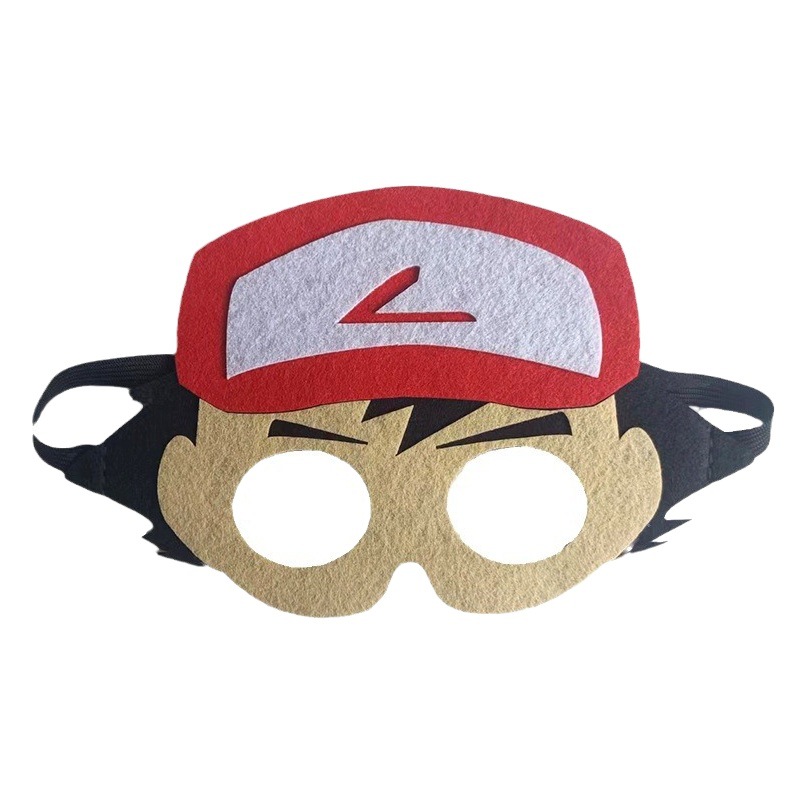 Dibujos animados para Niños dibujos animados fiesta rendimiento elfo fieltro máscara padre-hijo mascarada disfraz máscara de ojos decoración de la cara