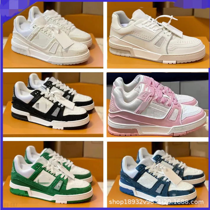 Pure Original High-End Luxury Version Trainers with Air-Cushioning Technology, White Sneakers, Black and White Cement Leather Shoes for Men and Women