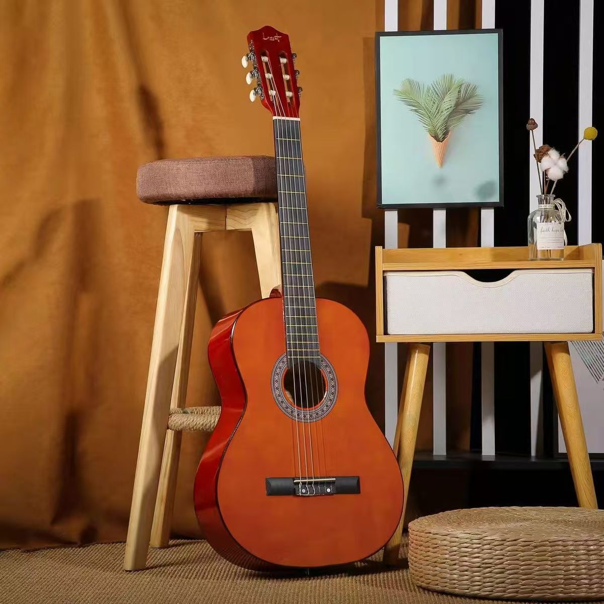 Guitarra clásica de 39 pulgadas Guitarra clásica al por mayor Introducción Guitarra de madera Cuerdas de nylon Clásico image 8