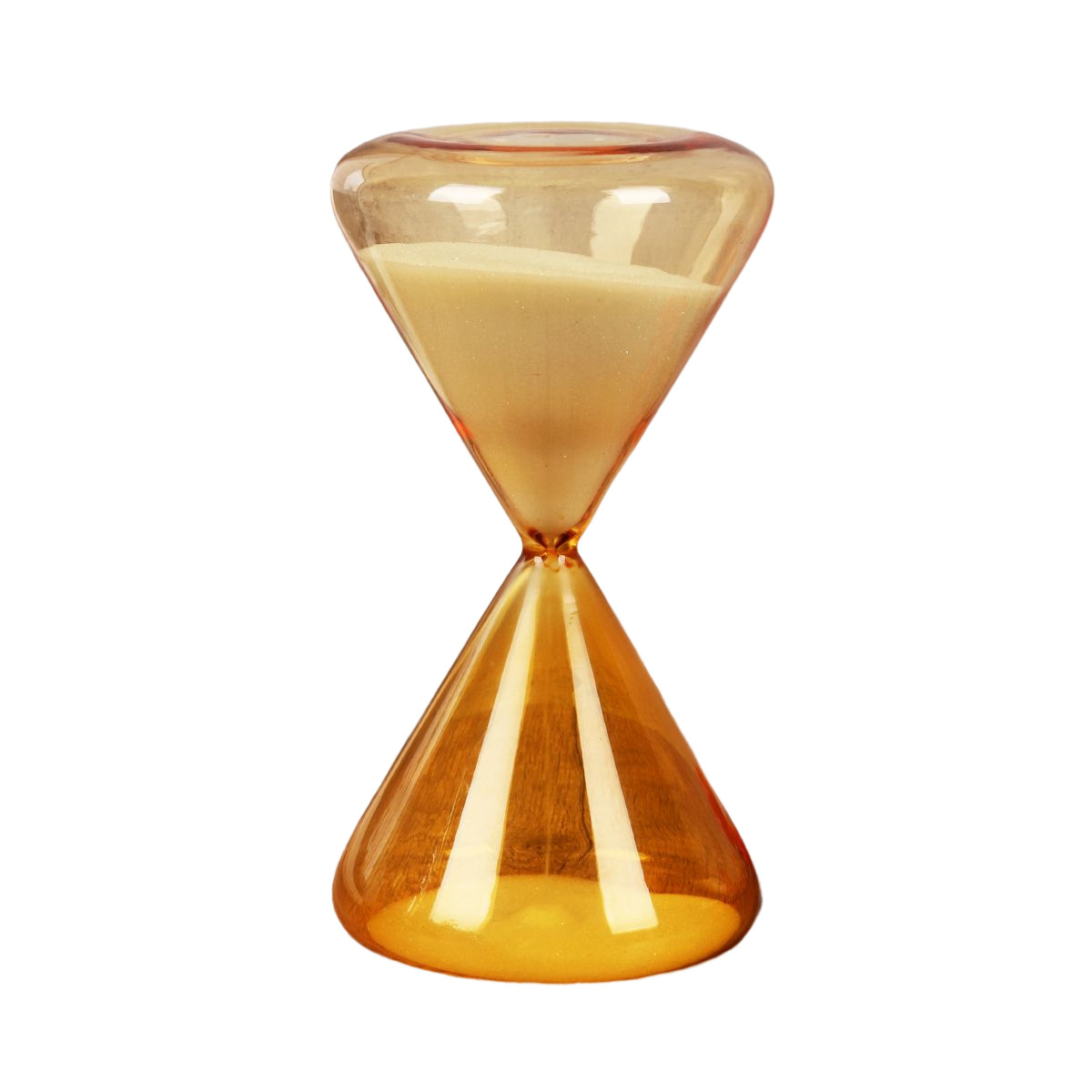 Reloj de Arena Circular de Vidrio Decorativo de Vidrio de Borosilicato Alto para Sala de Estar