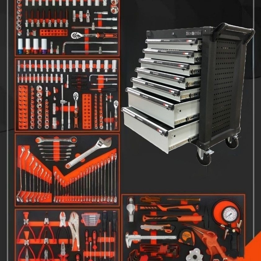 7단 공구 카트 + 352개 공구 [저렴한 가격]