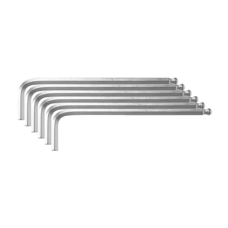 得力工具 铬钒钢加长球头内六角内六角扳手特长 球头内六角扳手