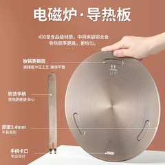 Custom Cross-border New Electric Stove Heating Plate Stainless Steel Heating Disc Heating Pad Home Thawing Plate Magnetic Heating Plate