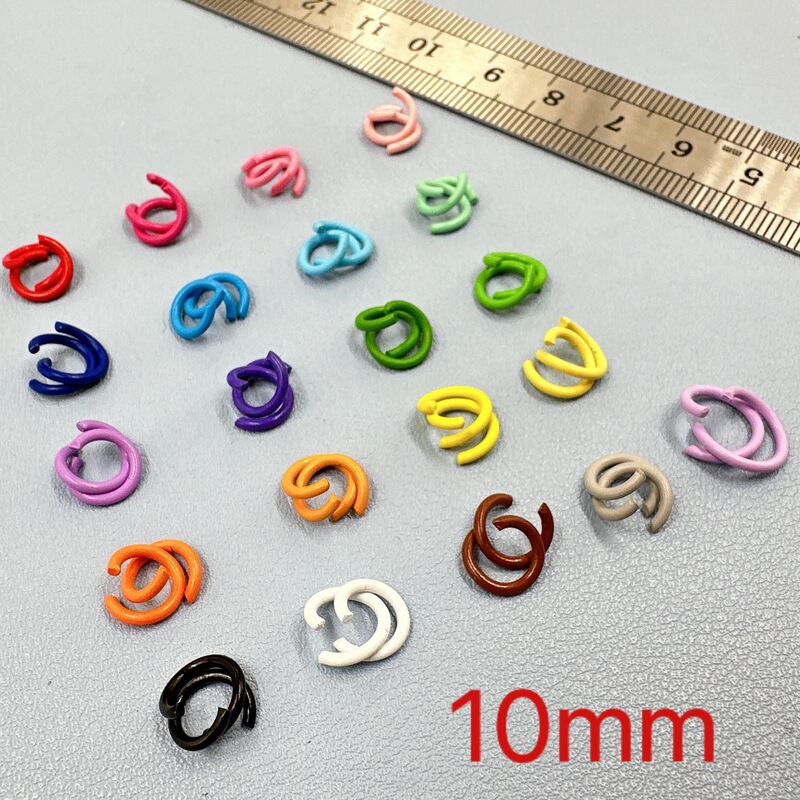 1.2*10 paint color open ring connection iron ring bracelet necklace handmade material paint DIY jewelry accessories 1.2*10 paint color open ring connection iron ring bracelet necklace handmade material paint DIY jewelry accessories