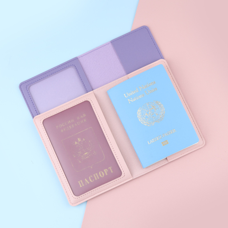 Pasaporte de viaje de negocios pasaporte paquete RFID pasaporte cubierta al por mayor certificado paquete fabricante en stock titular de la tarjeta