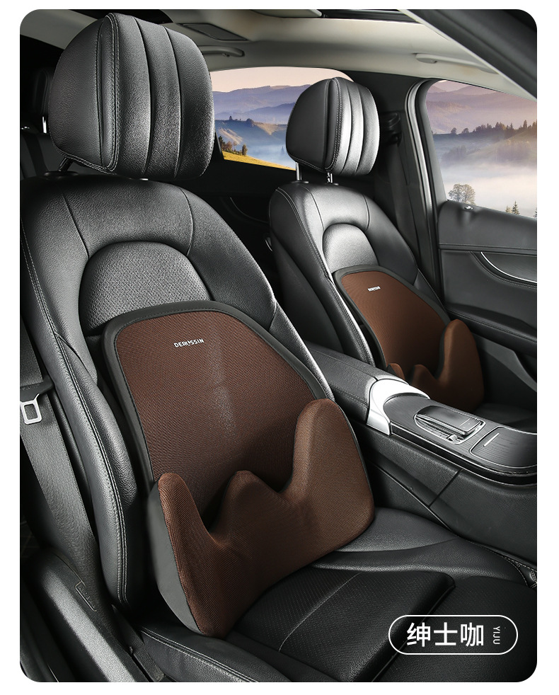 Car Lumbar Support, Aviation-Grade Car Lumbar Cushion, Neck Support Pillow, Car Seat Lumbar Support, All-Season Driving Headrest and Lumbar Support