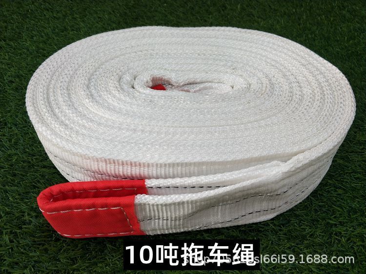 Car Towing Rope, Heavy-Duty 5-Ton, 10-Ton, 15-Ton Tow Rope, Vehicle Pulling Rope, Crane Towing Rope, Rescue Rope, Special Rope