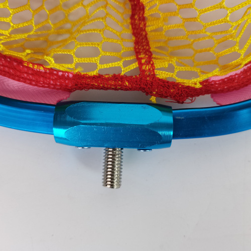 Salvage net bag triangle copy net aluminum alloy fishing net head colorful fishing gear accessories net head fishing net copy net head