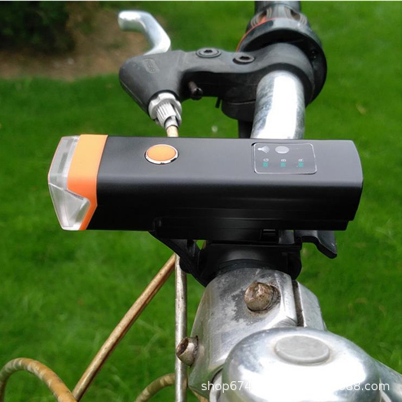 Carga USB sensor de luz táctil faro bicicleta luz Ciclismo montaña bicicleta faro linterna montar accesorios