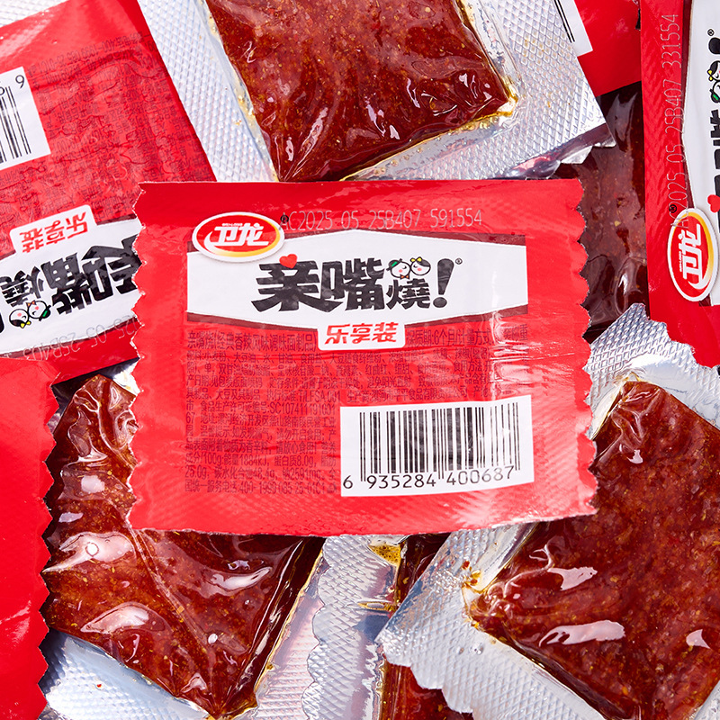 Weilong Spicy Strips, Small Package Gluten, Nostalgic Childhood Snacks for Those Born in the 80S and 90S, Spicy Snacks to Satisfy Cravings