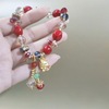 Birthday charm, ethnic bracelet, ethnic style