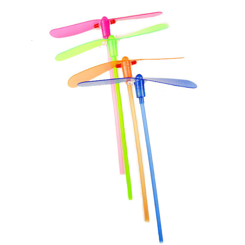 Cross-border Luminous Bamboo Dragonfly Flash Flying Fairy Bow Flying Arrow Flying Saucer Square Small Toy Hot Sale Children Wholesale