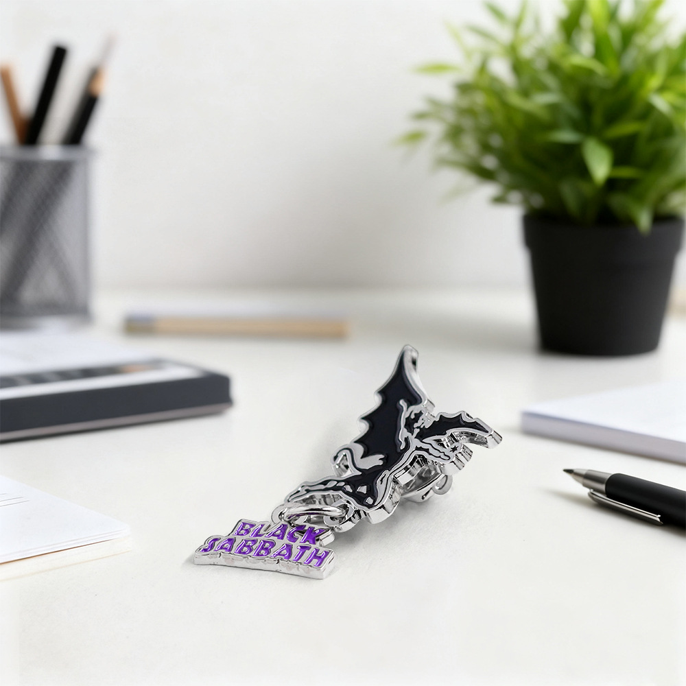British Heavy Metal Rock Band Badge Black Sabbath Enamel Brooch Music Lover Pendant Badge