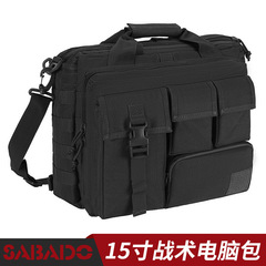 720D オックスフォード布斜めラップトップバッグ耐摩耗性マルチコンパートメント大容量 15.6inch 戦術的なコンピュータバッグ