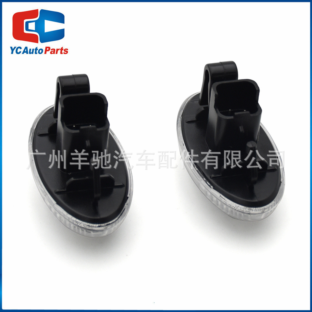 Luces LED amarillas secuenciales para guardabarros, luces de señalización lateral, aptas para Peugeot 107 206 1007