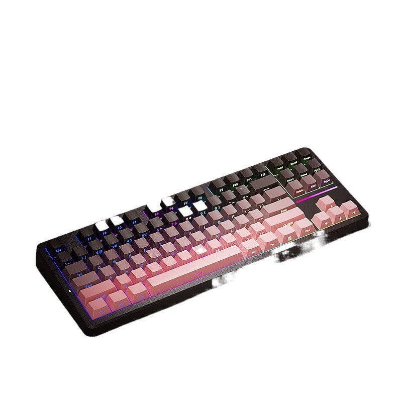 前行者X87カスタマイズされたメカニカルキーボードガスケットファブリックサイド刻む三麻雀音HiFi|undefined
