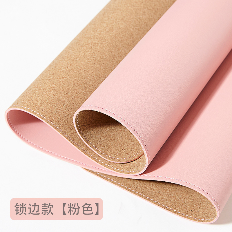 핑크 + 코르크 (잠금 가장자리)