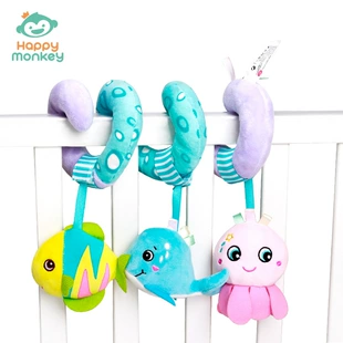 Подвеска-погремушка Happy Monkey с морскими животными на коляску и кроватку