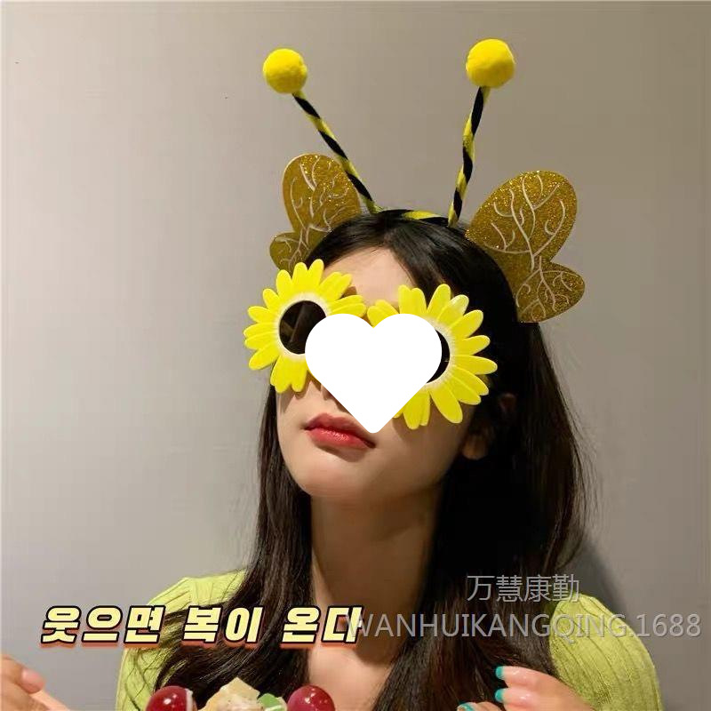 밝은 노란색 노란색 선글라스