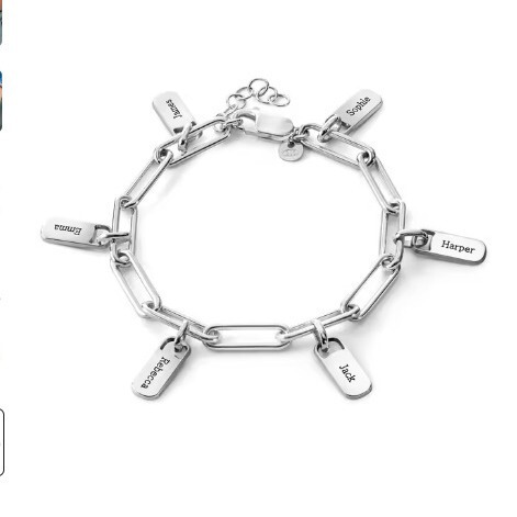 European and American Cross-Border Fashion Friendship Bracelets with Creative Names, Titanium Steel Family Exquisite Friendship Gifts