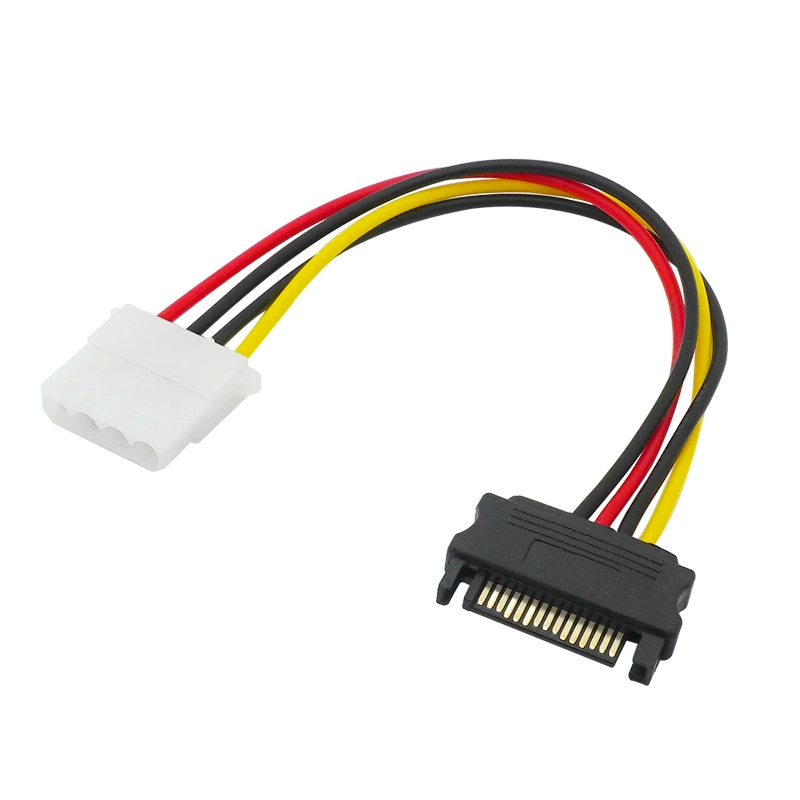 Питание компьютера 4-иголка IDE большой 4-pin разъем к SATA общий 4P к 15P игла для подключения жесткого диска световой привод вентилятор