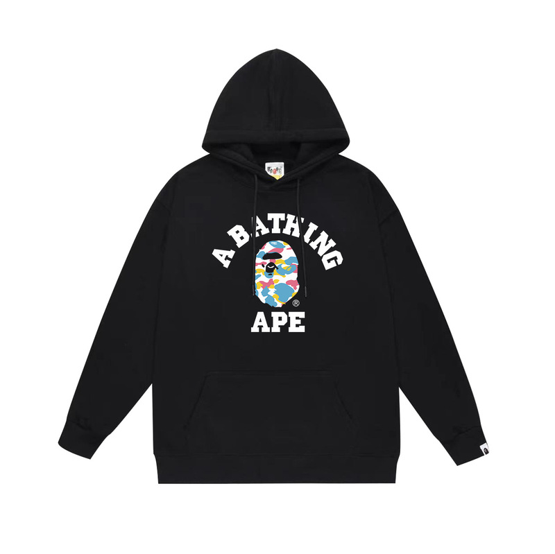 BAPE猿の頭の潮のブランドの片面のプリントは帽子の衛衣の秋冬の新型のヒップホップの潮流の男女の同項の純綿になります。|undefined