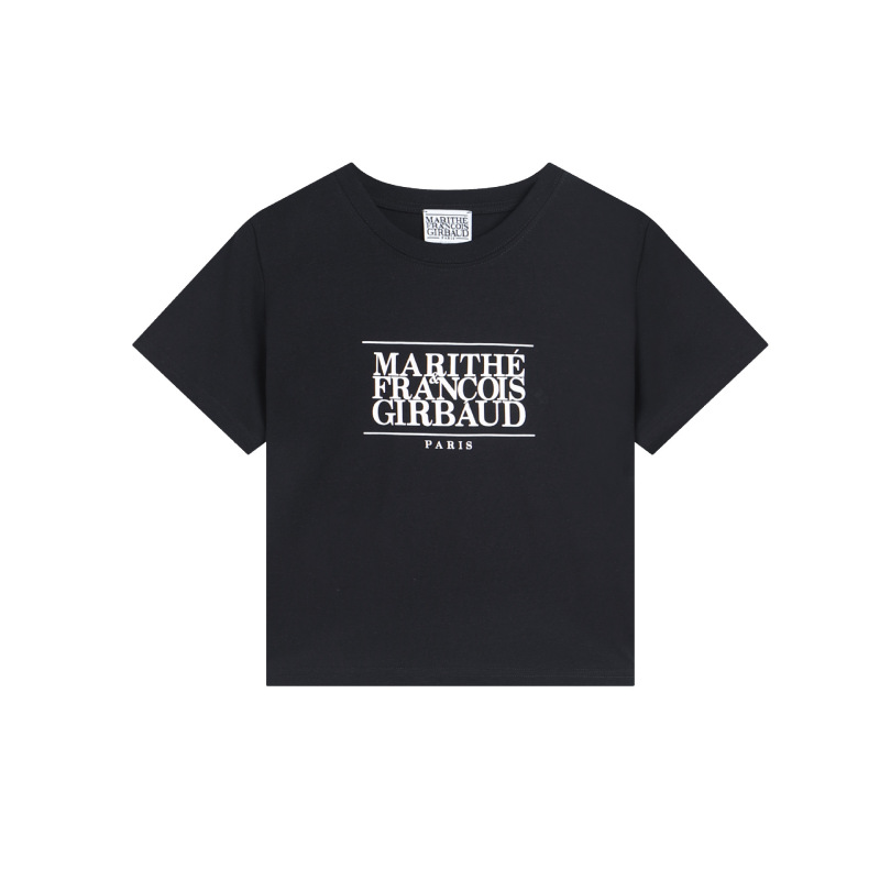 クロスボーダー マリテ 半袖 ハイユンジン同風 ショート スリム ゆったり ホットガール Tシャツ ピュアコットン 右肩 ラグランスリーブ 男女兼用|undefined