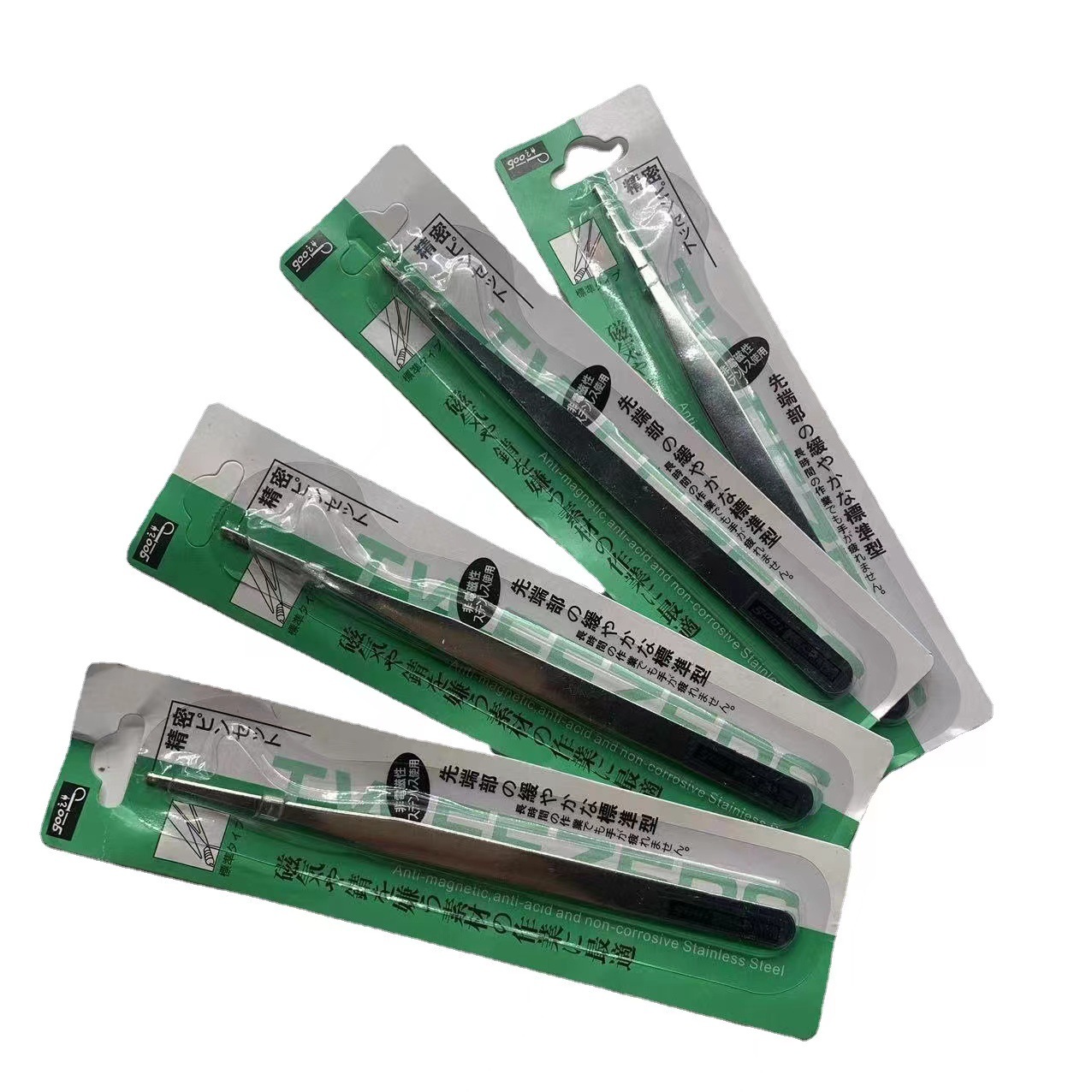 不锈钢镊子美甲饰品睫毛粘贴手工DIY细小物件手工弯嘴镊子工具