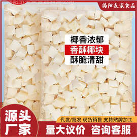 椰子脆块烤椰块海南特产椰子脆片烤新鲜椰子干肉孕妇网红休闲零食