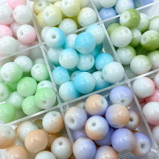 10mm Porcelain Beads, Glass Beads, Round Beads, Glass Beads, Loose Beads, Handmade DIY Jewelry Necklaces, Bracelets, Straight Hole Beads