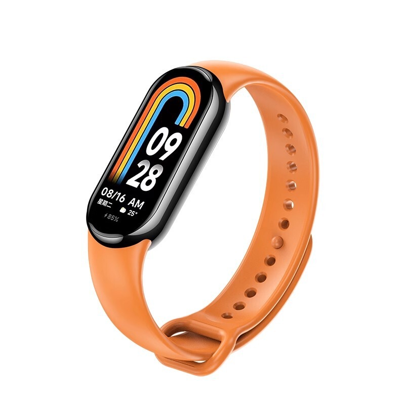 新しいXiaomi Mi Band 9シリコンストラップXiaomi Band第8世代スマートスポーツブレスレットNFCバージョン男性と女性に適しています|undefined