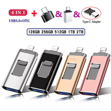 2TB�ĺ�һ�O��U�P�m���O�� /��׿/USB 4IN 1 OTG�֙CU�P256G512G