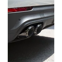 Подходит для 25 Porsche Cayenne Coupe, спортивный трехслойный выхлопной патрубок с четырьмя выходами, модифицированный турбо GTS.