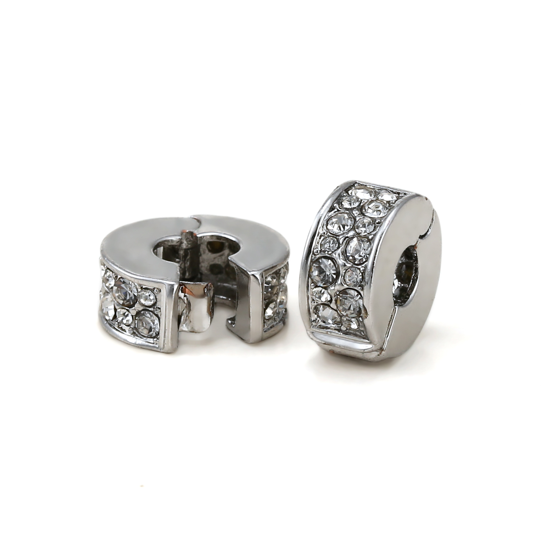 シルバー亜鉛合金Cilpバックルは、ブランドのオリジナルブレスレットに適しています。