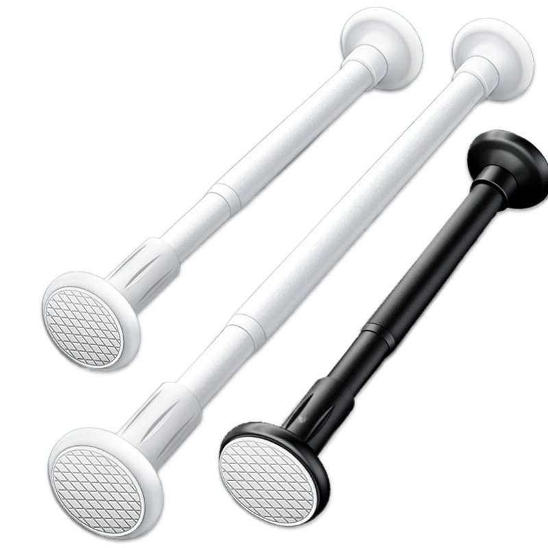 Телескопический стержень без перфорации, сушильный стержень для одежды, вешалка для одежды, вешалка для штор для спальни, стержень для штор для душа, дверная занавеска, опорный стержень для шкафа