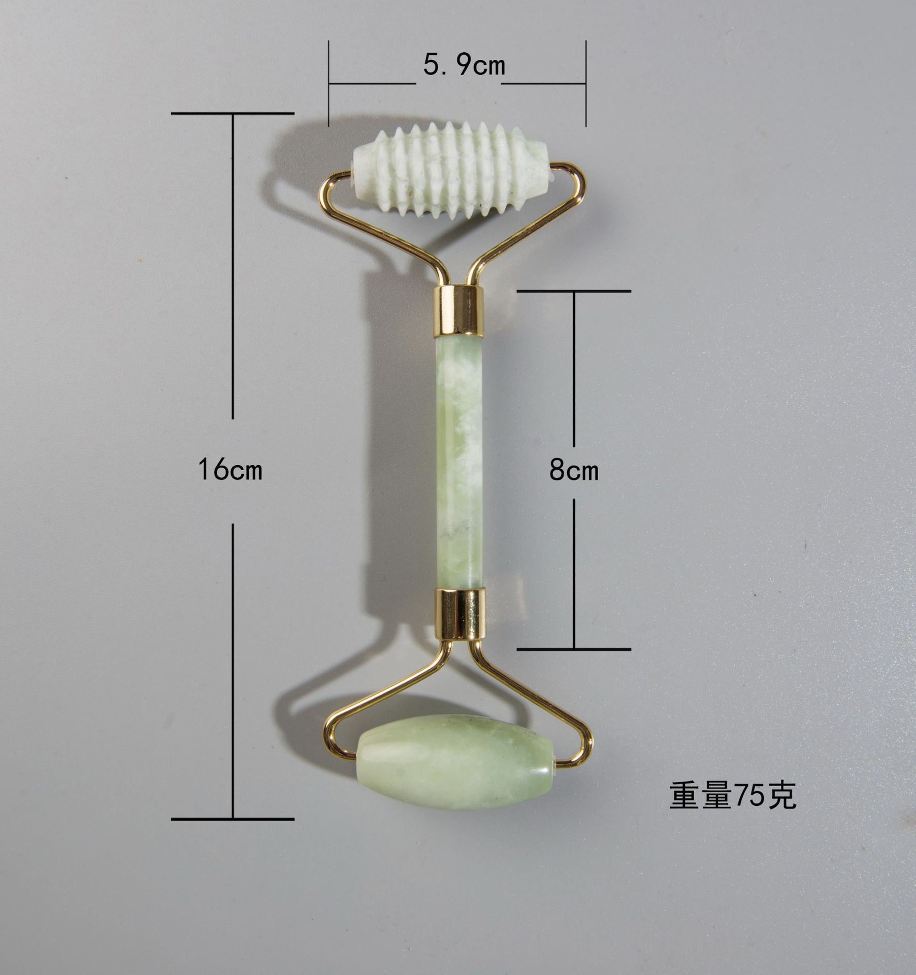 Jade Beauty Stick Set Jiao Yan Jade Double Wheel Punch Roller Massager Jade Masaje Facial Comercio Exterior Transfronterizo
