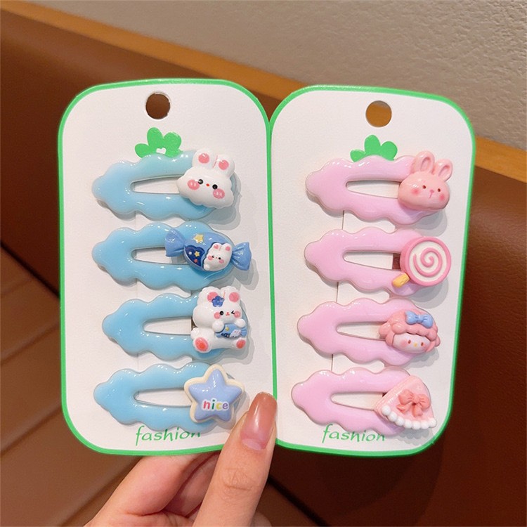 Nuevos niños jalea color horquilla lindo pequeño animal roto pelo BB clip de la muchacha corazón fresco flequillo clip accesorios para el pelo