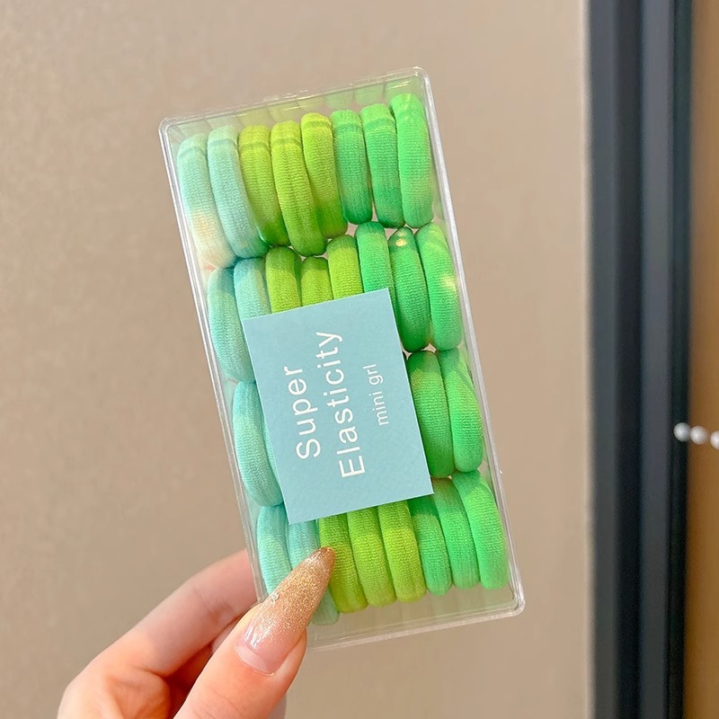 Niños elásticos no lastiman el cabello de la banda de goma de cabello de niñas adornos para el cabello de bebé cabello de pulgar de color anillo de cabello de cabello de cabello