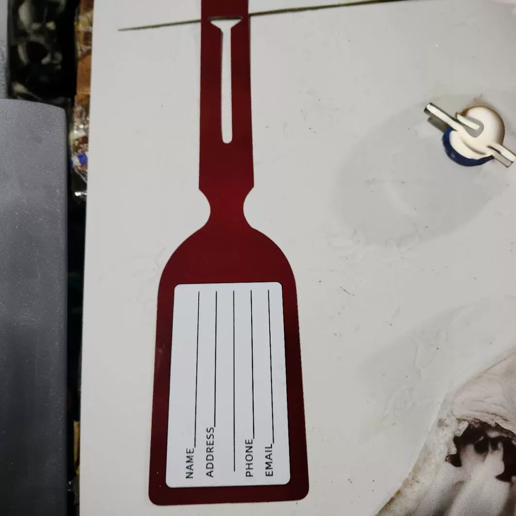 箱包配件PVC标签地址牌 旅行箱登记吊牌 加海绵PVC电压行李托运牌