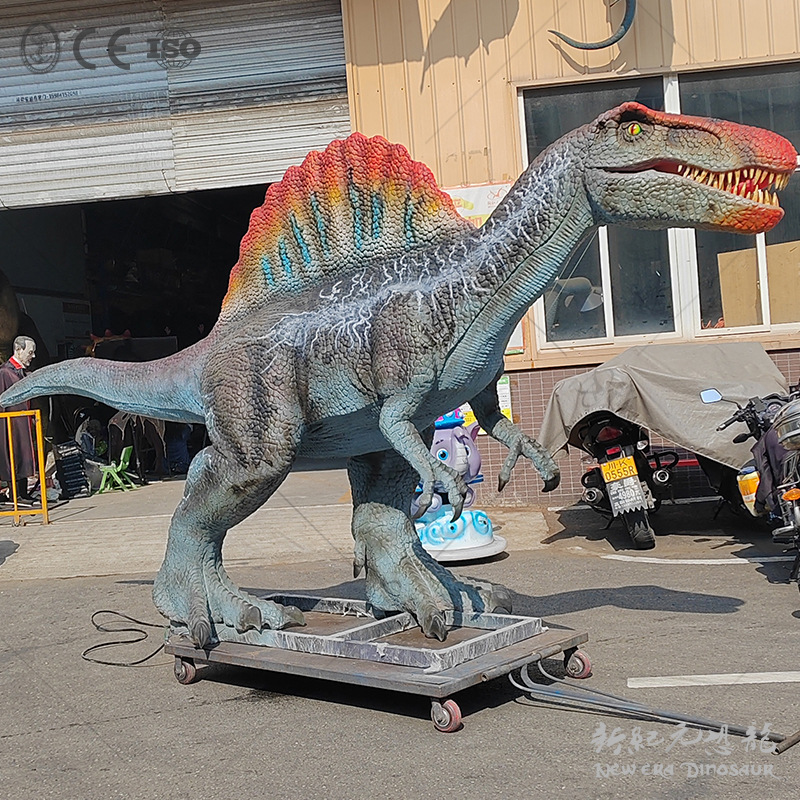 Nuevo dinosaurio de simulación a gran escala T. rex Dinosaurio eléctrico llamado modelo de movimiento del parque de atracciones del paisaje modelo de triceratosaurio