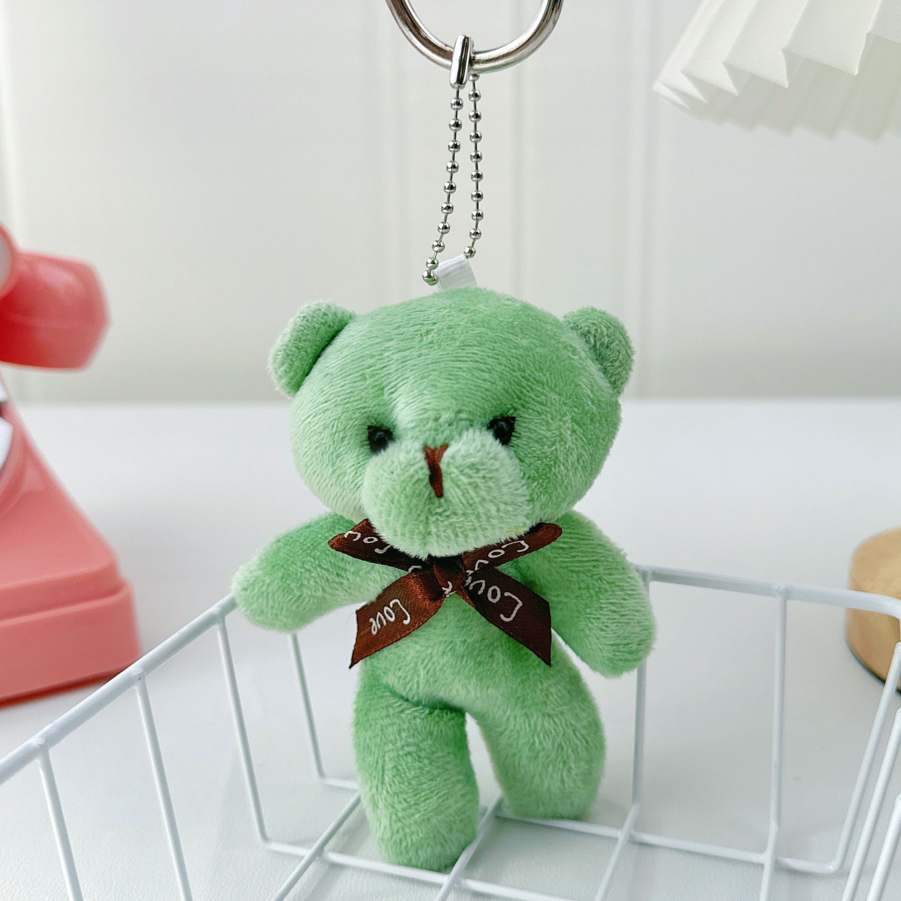 Oso de Peluche Mini con Llavero