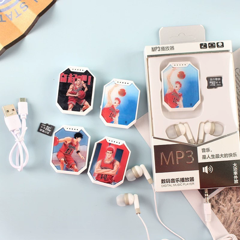 Мини MP3-плеер (JM) мультфильм дизайн, варианты принтов, вставка TF-карты 6 кг 0.08, без лишних символов