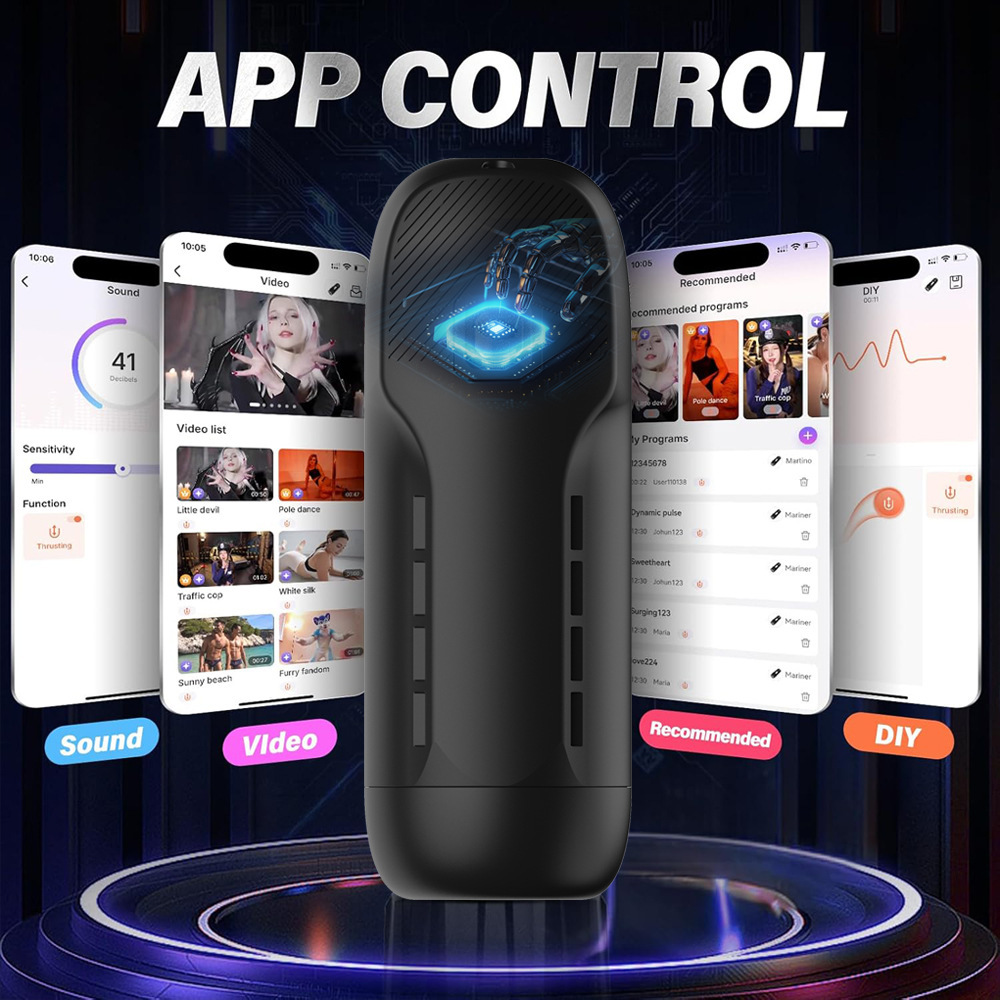 Nuovo prodotto Airplane Cup Strumento di divertimento sessuale maschile Masturbatore Stampo invertito Completamente automatico Telescopico Rotante_voghion.com