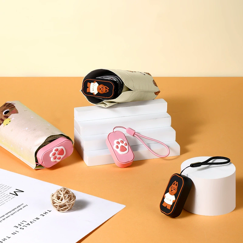 Cartoon cute small umbrella solar-powered, sun protection, wholesale